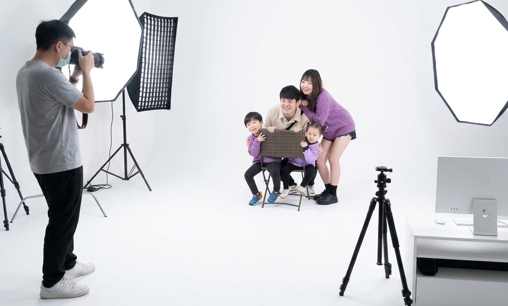 攝影作品展示：全家福/棚拍